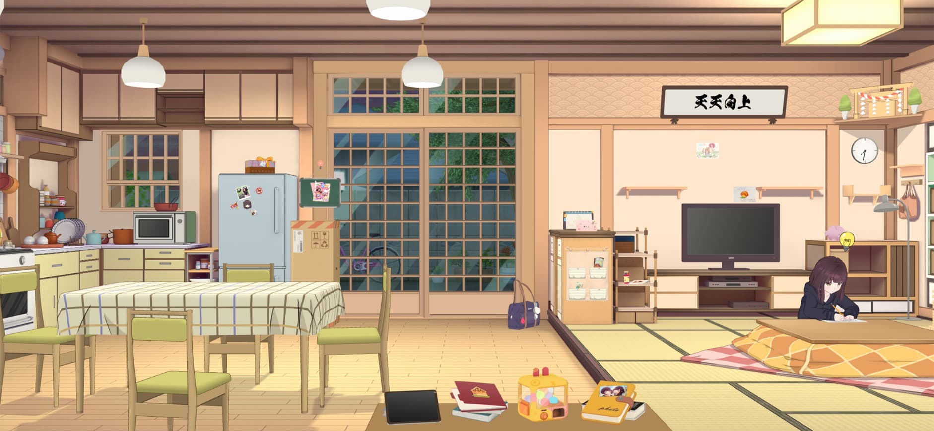 游戏界面大部分功能集成在了下方的 Dock 栏（？中